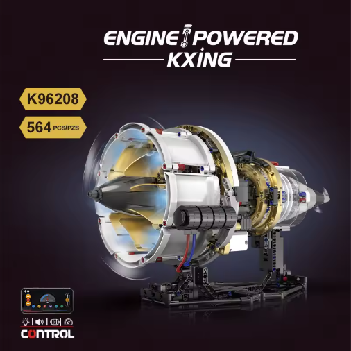 Aircraft Building Blocks App Controlled Engine